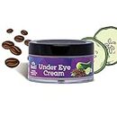 Personal Organic COFFEE & CUCUMBER UNDER EYE CREAM - For Reducing Dark Circles, Fine lines & Puffy Eyes With Goodness Of Coffee, Cucumber for Men and Women- 50Gm