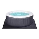 Beeplove 74" X 72" Hot Tub Mat - Large Inflatable Hot Tubs Floor Pad for 71" Dia. Outdoor Indoor Portable Spa Pool Ground Protection, Water-Absorbing Washable Outside Accessories