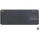 Logitech - Keyboard with Touchpad Logitech K400 Plus Black