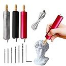DIY Drilling Electric Tool Light Power Electric Mini Hand Drill Set, 0.7-1.2mm USB Charging Cordless Hand Portable Handheld Drill for Cutting, Grinding, Polishing, Engraving, Drilling (Black)