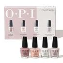 OPI Classic Nail Polish, French Soiree Miniature Manicure Gift Set, 4 x 3.75 ml, Long-Lasting Luxury Nail Varnish