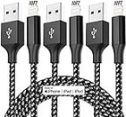 iPhone Charger Apple MFi Certified 3pack 10FT Long Lightning Cable Fast Charging Nylon Braided Cord for iPhone 13 12 11 Pro Max Mini Xr Xs 8 7 6 Plus and More