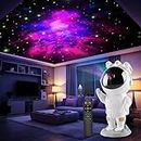 Astronaute Galaxy Projecteur Ciel étoilé Veilleuse, Avec Nébuleuses, Minuterie et Télécommande，Chambre à Coucher Lampe Plafond，Cadeaux Pour Enfants et Adultes