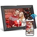 SKYRHYME 10.1 Inch Digital Picture Frame with 32GB Storage, FRAMEO WiFi Digital Photo Frame, 1280 * 800 IPS Touch Screen, Auto-Rotate Slideshow, Easy to Share Photo/Video via Free App