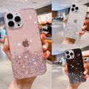 Glitter Case for iPhone 15 14 13 11 12 Pro Max Plus XS 8 7 SE Shockproof Cover