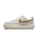 Nike Damen W Court Vision Alta Low Top Schuhe, White/Metallic Gold-Light Bone-Sail, 39 EU