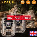 2er-Pack Campark Mini Trail Kamera Jagd Spiel 16MP 1080P Scouting Nachtsicht