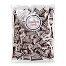 Broadway Candy Hersheys - Miniaturas de chocolate con leche a granel | Bolsa de 1 kg de chocolates con leche Hershey's Bite envueltos individualmente