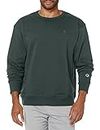 Champion Men's Powerblend Pullover Sweatshirt, Dark Green, Large