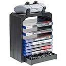 Geekhome - Universal Games Storage Tower for up to 10 games - Xbox One, PS4, PS3, Blu Rays (PS4///) [Edizione: Regno Unito]