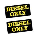 2X Diesel Only Petrol Sticker Decal Car Automotive Fuel Racing