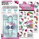 Hello Kitty Wallet for Phone Set - Deluxe 2 Pc Bundle with Hello Kitty Stick on Wallet for Cell Phone with Card Holder, Stand and Stickers (Hello Kitty Accessories for Girls)