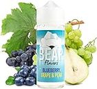 BEAR Flavors - Blueberry, Grape & Pear | 100ML | Sans Nicotine NI TABAC | 70VG/30PG | E-Liquide pour Cigarettes Electroniques | E Vaper Liquids | E Cigarette | E Shisha