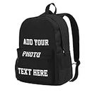 cuesr Custom Backpack Personalized Backpacks Design Text Photo Name Logo Large-capacity Casual Travel Laptop Bag for Work