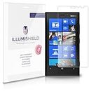 ILLUMISHIELD Screen Protector Compatible with Nokia Lumia 920 (3-Pack) Clear HD Shield Anti-Bubble and Anti-Fingerprint PET Film
