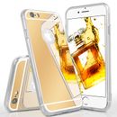 Hülle für Apple iPhone 6s / iPhone 6 Silikon Case Cover Spiegelhülle  Metallic