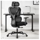 Silla de oficina ergonómica, silla de escritorio en casa KERDOM, cómoda silla de tareas de malla transpirable