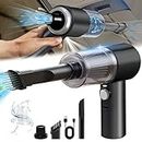 Handheld Car Vacuum Cleaner 4000pa High Power Car Vacuum Mini Rechargeable Blower Deep Cleaning Kit for Car Home Upgrade and Thick Washable Filter 2in-1 Suction Nozzle Black of Deals 2024