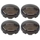 XtremeAmazing Pack of 4 Front Rear Turn Signal Light Smoke Lens Lense Cover Cap for Sportster Street Glide Road King Softail