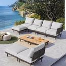 US Patio Furniture Set Outdoor Garden Pool Conversation Sofa Recliner Adjustable