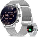 Smartwatch Damen mit Telefonfunktion Armbanduhr Watch iPhone Samsung Android Tab
