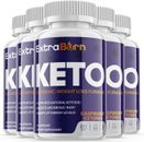 5 Pack - Extra Burn Keto Diet Pills,Weight Loss,Fat Burner,Metabolism Supplement