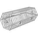 Onlyfire 17-inch Stainless Steel Round Tumble Rotisserie Spit Rod Basket Fits for Any Grill