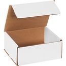 Secure & Stylish Shipments: 7x6x3 White Corrugated Mailers (50/Case)