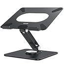 BESIGN LSX7 Laptop Stand with 360° Rotating Base, Ergonomic Adjustable Notebook Stand, Riser Holder Computer Stand Compatible with Air, Pro, Dell, HP, Lenovo More 10-15.6" Laptops (Black)