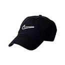 Nike Men Heritage 86 Essential Swoosh Adjustable Cap - Black/Black, One Size