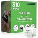 SNEMGOY 310 Count Lens Cleaning Wipes, Pre-Moistened & Individually Wrapped Glasses Wipes, Eye Glasses Cleaner for Eyeglasses, Camera Lens, Phone, Tablets & Computer Screen and Other Delicate Surfaces