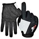 LuxoBike Cycling Gloves Bike Gloves Biking Gloves for Women - Lightweight Breathable Shock Absorbing Full Finger Sports Gloves with Touch Screen - Road Bicycle Gloves for Men