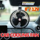 12V 8'' Summer Portable 360 Rotation Car Cooling Oscillating Fan Travel Clip On