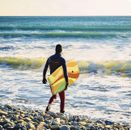 37” Lightweight Bodyboard Surfing Body Board With leash for Beach Water Park