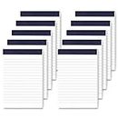 10 Pack Notepad Small Lined Writing Notepads 4 x 6 Inch Memo Pads Refills Paper Tear off Note Pads 4 x 6” Scratch Pads Server Writing Pad Small Notebook with 30 sheets in Each Pad for School Office