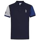 Tottenham Hotspur FC Official Gift Mens Contrast Sleeve Polo Shirt Navy XXL
