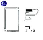 Universal Refrigerator Door Gasket Kit with Inserted Magnet System 1300x700mm