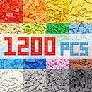 WYSWYG 1200 Stücke Basic Bausteine Box, Klassische Basis Steine Nachfüllpacks kompatibel mit Lego Platten und Allen führenden Marken – Geschenke für Jungen und Mädchen ab 4 Jahren