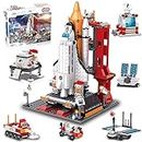 Sitodier Space Exploration Shuttle Building Toy, 1008pcs Aerospace Building Set for 6+ Years with Heavy Transport Rocket and Launcher, Educational Construction Toy for 8-14 Years Boys Girls
