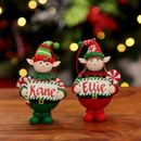Elf Christmas Character Bauble, Personalised Christmas Decoration, 7cm, Ornament