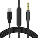 Geekria Type-C Audio Cable with Mic for Beats Studio3, Studio2, Solo2.0, Solo3.0