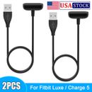 2x USB Charger Charging Cable Replacement 50cm Cord for Fitbit Luxe/Charge 5  ✅