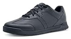 Shoes for Crews Freestyle II, Shoes for Men with Slip Resistant Outsole and Trip Protection, Water Repellent Men's Trainers, Vegan Black