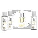 Lube Life Water-Based Personal Lubricant Travel Size 3-Pack, Lube 60 mL (Pack of 3)