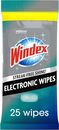 Windex Electronics Wipes - Pre-Moistened - 25 Count