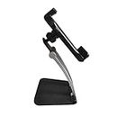 EYUVAA LABEL Desktop Mobile Phone Stand Adjustable Tabletop Foldable Mobile & Tablet Stand Holder with 360° Swivel Heavy Metal Base Compatiable with iPad, Tablets & Smartphones