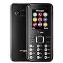 TTfone TT150 Unlocked Basic Mobile Phone UK Sim Free with Bluetooth, Long Battery Life, Dual Sim with camera and games, easy to use, durable and light weight pay as you go (Black, with USB Cable)