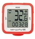 M-Wave Cicli Bonin Unisex Adult M-Wave 14 Silicone S/Fil Computer - Red, One Size