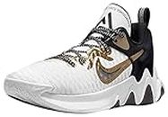 Nike Giannis Immortality Uomo Basketball Trainers CZ4099 Sneakers Scarpe (UK 10 US 11 EU 45, White Metallic Gold Black 100)