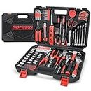 GoYwato 287PCs Home Tool Kit - Portable Repair Outils Complete General Household Hand Tool Kit - Mechanic's Tool Set for Men & Homeowner & Handyman with Ratchet & Socket Set & Tool Box Storage Case